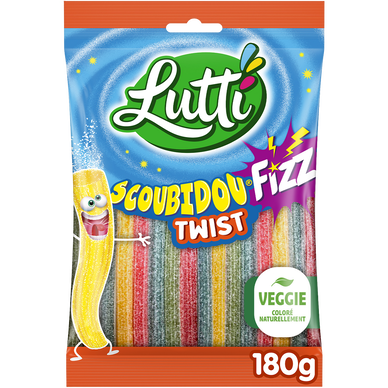 Bonbons Scoubidou twist LUTTI, sachet 180g
