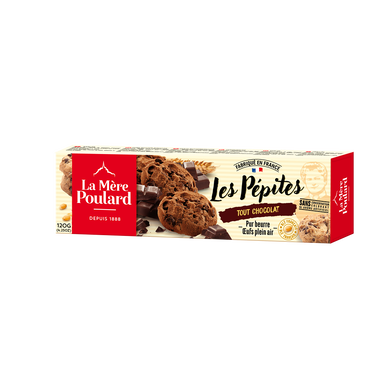 Les pépites tout chocolat LA MERE POULARD, étui 120g