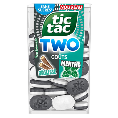 TICTAC Two réglisse menthe étui 38g