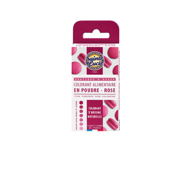 Colorant en poudre rose SAINTE LUCIE, 4g