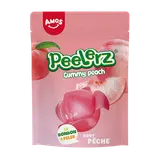 Bonbons gélifiés au goût de pêche peelerz AMOS, sachet 120g