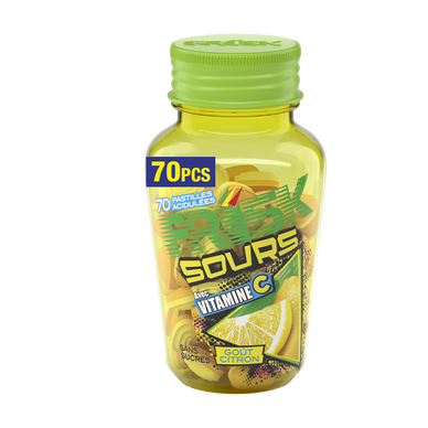 Pastilles acidulées sours lemon sans sucres FRISK 49g