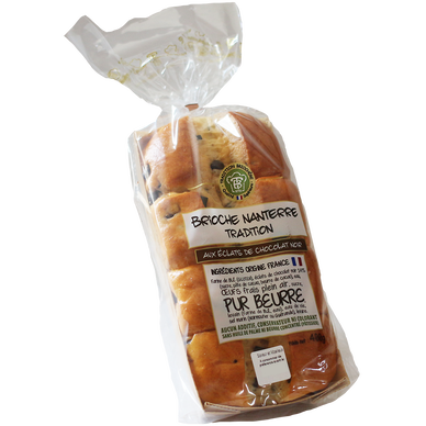 Brioche Nanterre éclats chocolat, 400g
