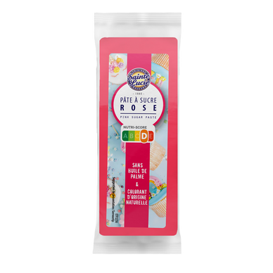 Pâte a sucre rose SAINTE LUCIE, 100g