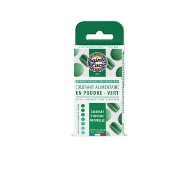 Colorant en poudre vert SAINTE LUCIE, 7g