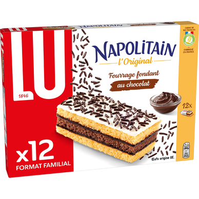 Gâteaux au chocolat L'Original Napolitain LU - Format familial 360g