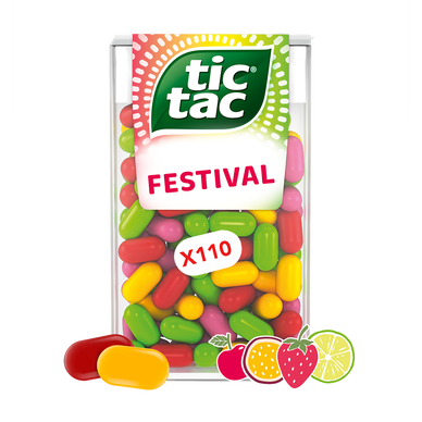 Bonbon TIC TAC festival, étui T110, 54g