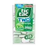 Bonbons TIC TAC TWO menthe verte et saveur douce, x38 pastilles