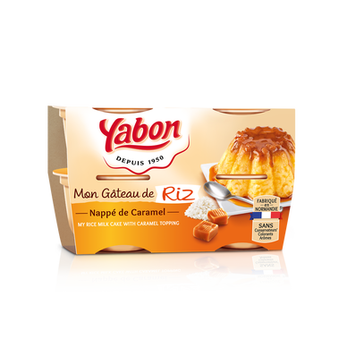 Gâteau de riz au caramel YABON, 4x125g