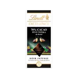 Chocolat noir 70% caco fève tonka du Brésil LINDT EXCELLENCE, tablette100g