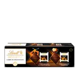 Assortiment excellence noir caramel à la pointe de sel et noisette torréfiée LINDT boîte 158g