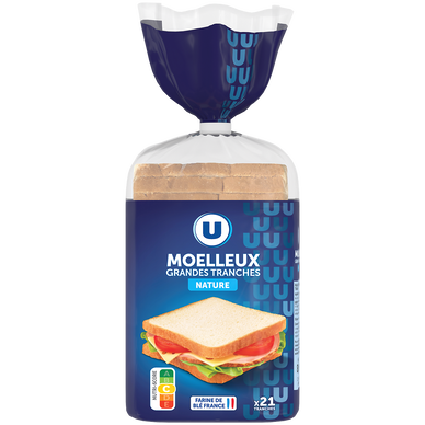 Pain de mie sandwich Nature  825g