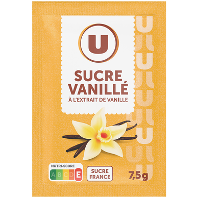 Sucre vanillé  étui de 10 sachets  -  7,5g