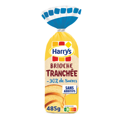 Brioche Tranchée allégée en sucre sans additifs HARRYS - 485g