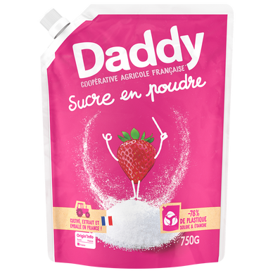 Sucre en poudre DADDY profil pack kraft 750g