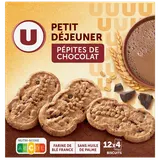 Biscuits Petit déjeuner pépites de chocolat 600g