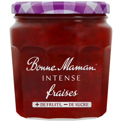 Confiture fraise intense BONNE MAMAN, 335g