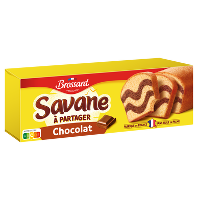 Gâteau marbré SAVANE chocolat familial BROSSARD, 310g