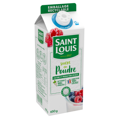 Sucre en poudre ST LOUIS pack 650g