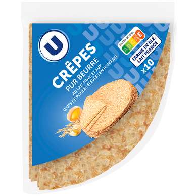 Crêpes Bretonnes nature  x10  -  300g