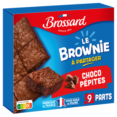 Brownies aux pépites chocolat BROSSARD, 285g