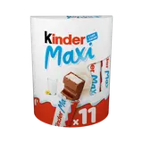 Barre chocolatée KINDER maxi, x11 barres 231g