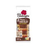 Pains au chocolat LA BOULANGERE, 8 unités, 400g