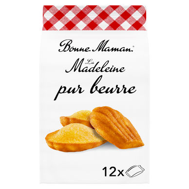 Madeleines natures pur beurre - BONNE MAMAN - x12 - 300g