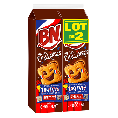 Biscuits fourrés chocolat BN x32, 570g