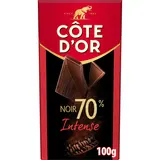 Chocolat noir 70% fin dégustation COTE D'OR, tablette 100g