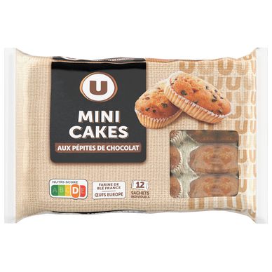 Mini cakes aux pépites de chocolat  12 pièces, 450g