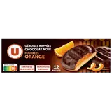 Biscuits Génoises fourrées à l'orange nappées de chocolat 150g
