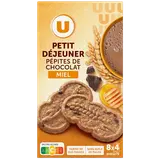 Biscuits Petit déjeuner miel pépites de chocolat paquet de 400g