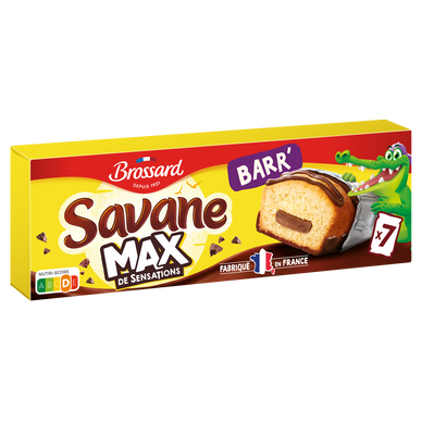 Gâteau SAVANE Max Barr' Pocket BROSSARD, x7, 210g