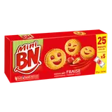 Mini biscuits fourrés goût fraise BN, x5 soit 175g