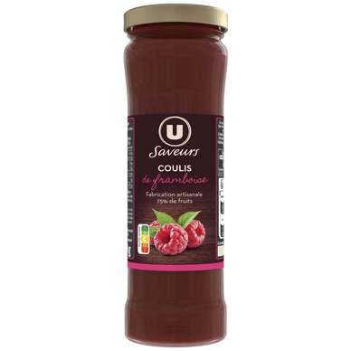Coulis de framboises  pot de 220g