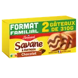 Gâteau marbré SAVANE chocolat bipack BROSSARD, 620g