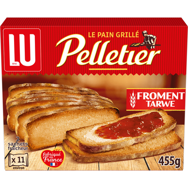 Biscottes grande tranche froment, PELLETIER, 455g