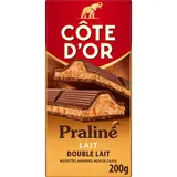 Chocolat au lait praliné COTE D'OR, tablette 200g