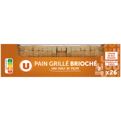 Pain grillé brioché 300g