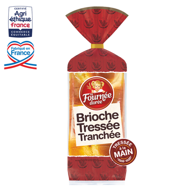 Brioche Tressée Tranchée LA FOURNEE DOREE 500g