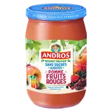 Dessert fruitier sans sucres ajoutés pomme fruits rouges ANDROS bocalde 650g