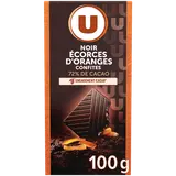 Chocolat noir 72% de cacao aux écorces d'orange - tablette 100g