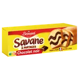Gâteau marbré SAVANE chocolat noir familial BROSSARD, 310g