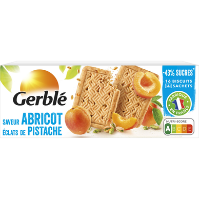 Biscuits pistache abricot GERBLE  -  4x4, 160g
