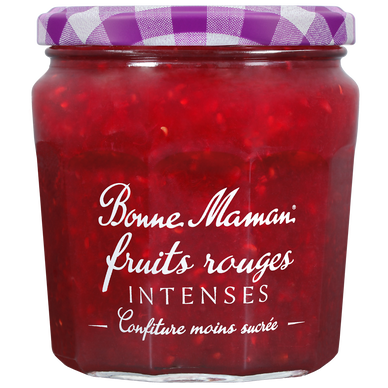 Confiture de fruits rouges intense BONNE MAMAN, 335g