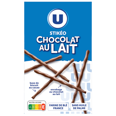 Gâteau Stikéo bâtonnets chocolat lait 90g