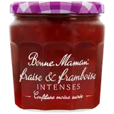 Confiture fraise framboise intense BONNE MAMAN, 335g