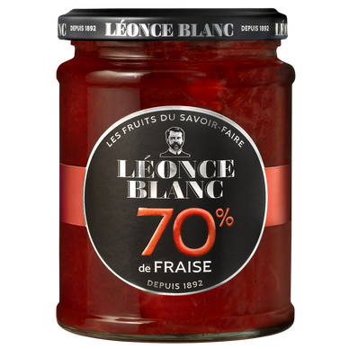 Confiture aux fraises 70% LEONCE BLANC 320g