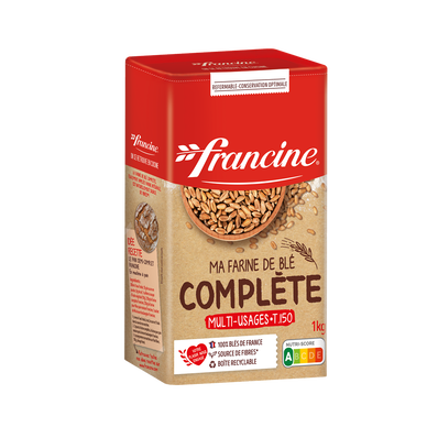 Farine complète FRANCINE, boîte de 1kg